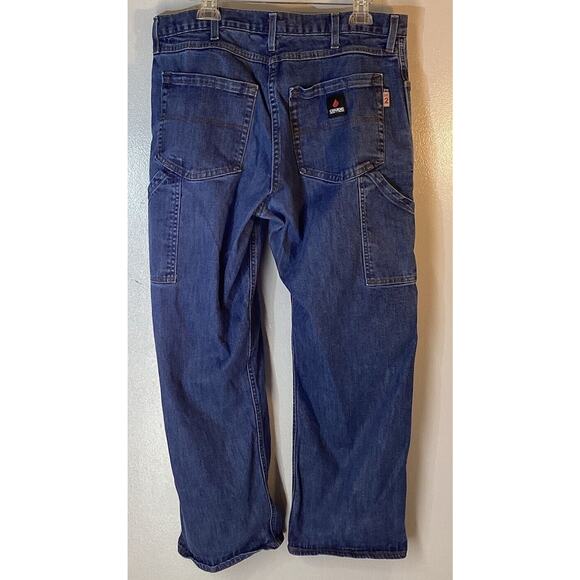 CRUDE FR RPS Fire Resistant Denim Carpenter Workwear Jeans 36x30 - Picture 5 of 8